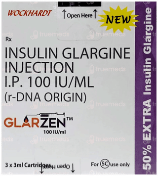 Glarzen New 100iu Cartridges 3ml Pack Of 3 Injections